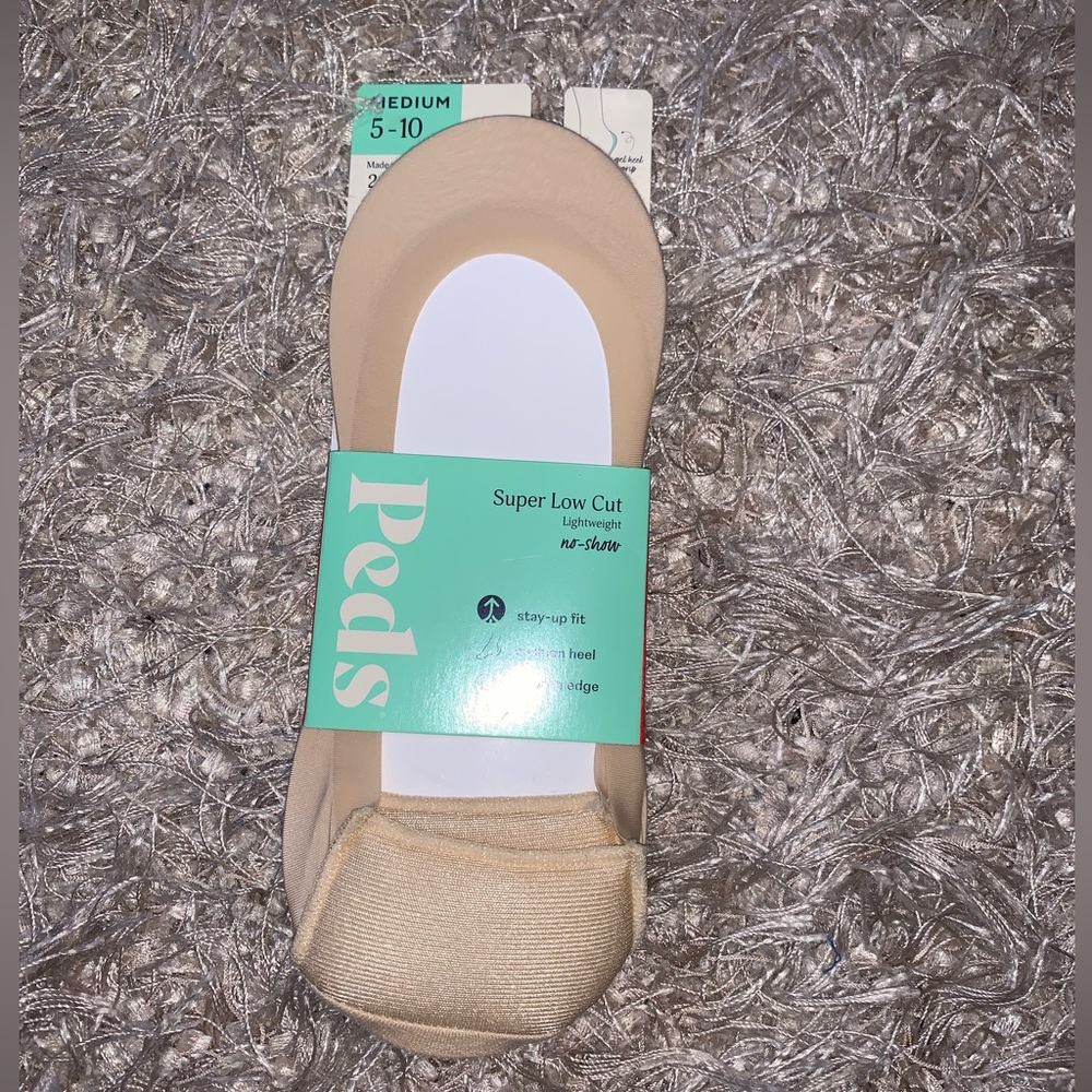 Peds Super Low Cut No-Show Socks NWT